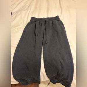 Black hollister wide leg sweatpants